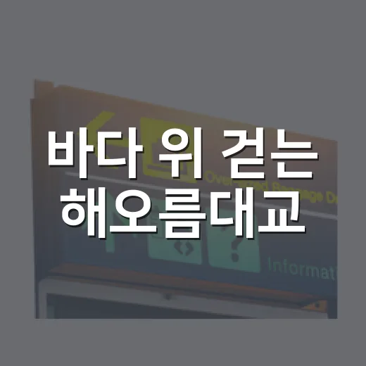 바다 위 걷는 해오름대교