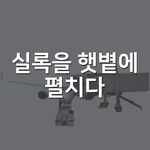실록을 햇볕에 펼치다