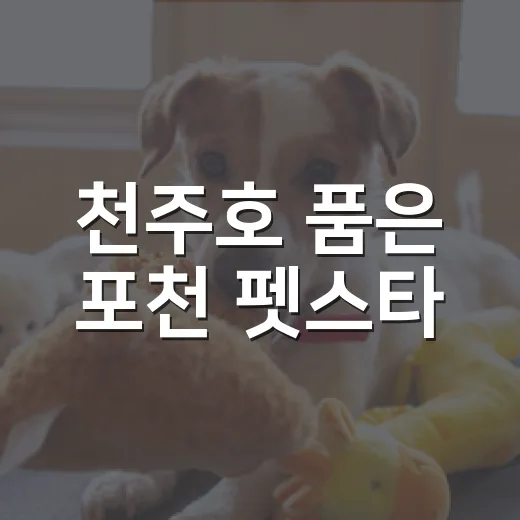 천주호 품은 포천 펫스타