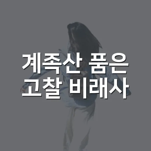 계족산 품은 고찰 비래사