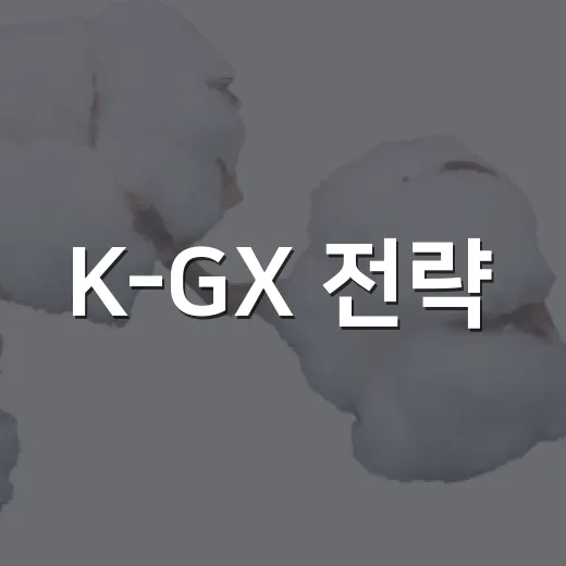 K-GX 전략, 10년간 1000조 투입