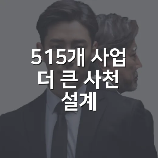 515개 사업 더 큰 사천 설계