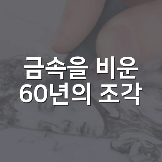 금속을 비운 60년의 조각