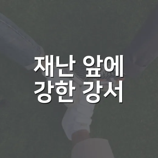 재난 앞에 강한 강서