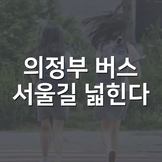 의정부 버스 서울길 넓힌다