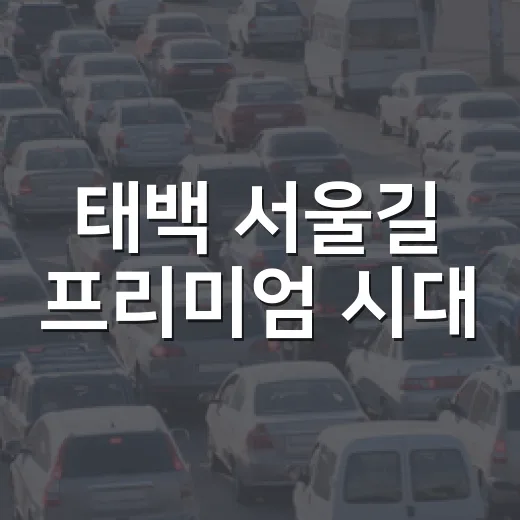 태백 서울길 프리미엄 시대