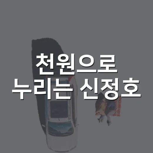 천원으로 누리는 신정호