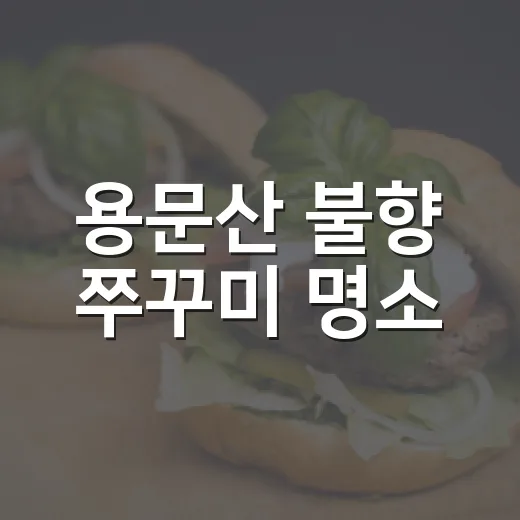 용문산 불향 쭈꾸미 명소