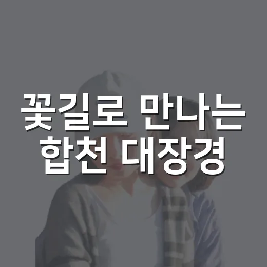 꽃길로 만나는 합천 대장경