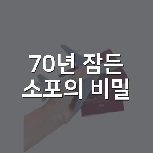 70년 잠든 소포의 비밀