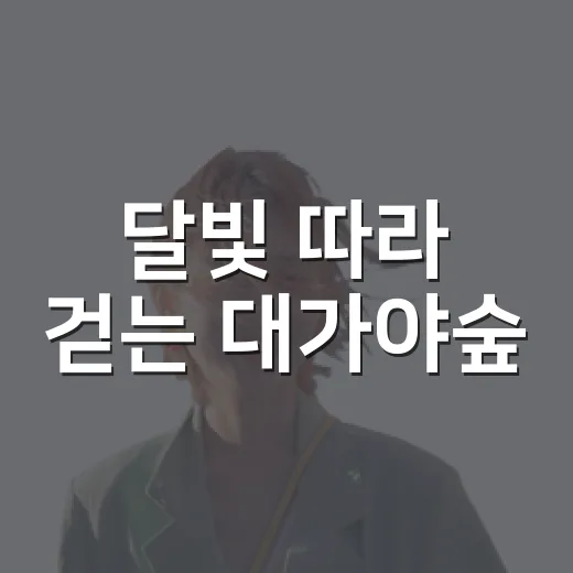달빛 따라 걷는 대가야숲