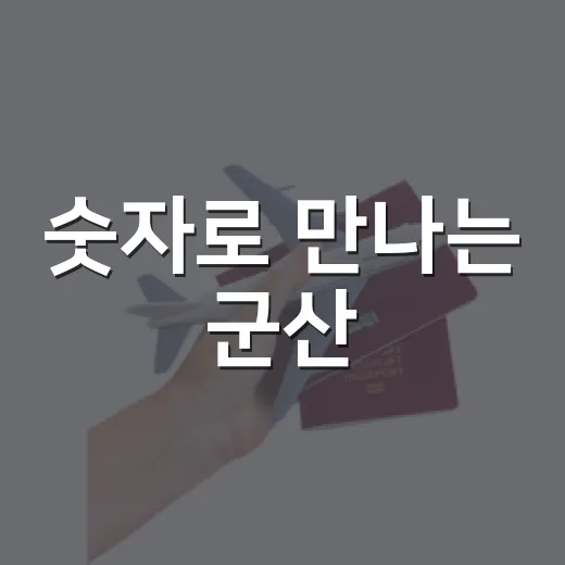 숫자로 만나는 군산