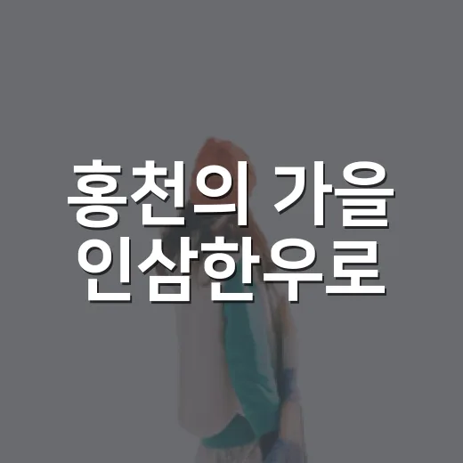 홍천의 가을 인삼한우로