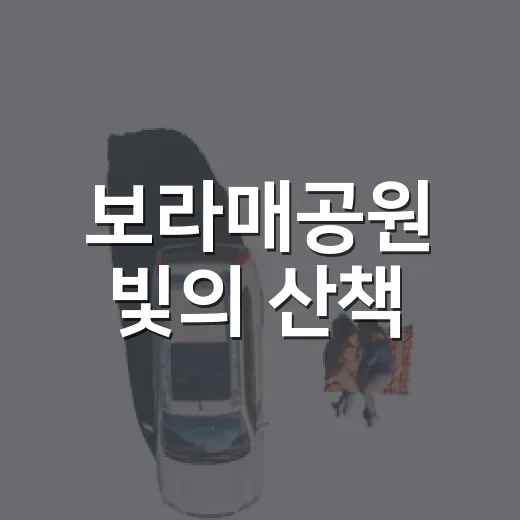 보라매공원 빛의 산책
