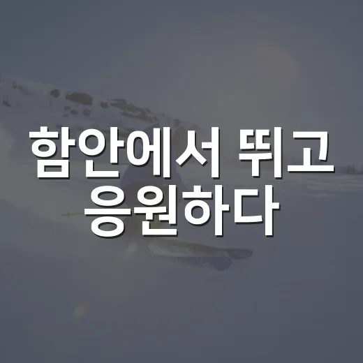 함안에서 뛰고 응원하다