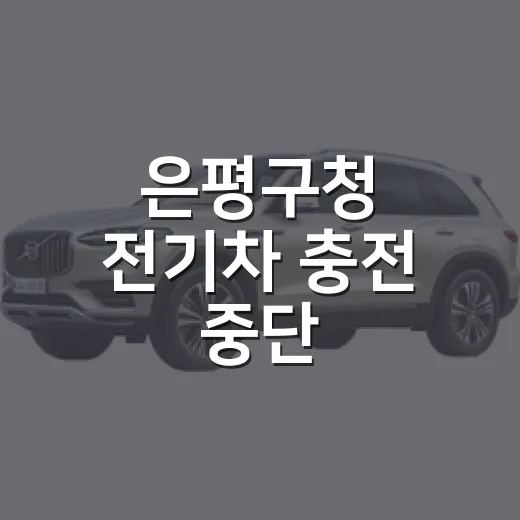 은평구청 전기차 충전 중단