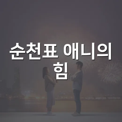 순천표 애니의 힘
