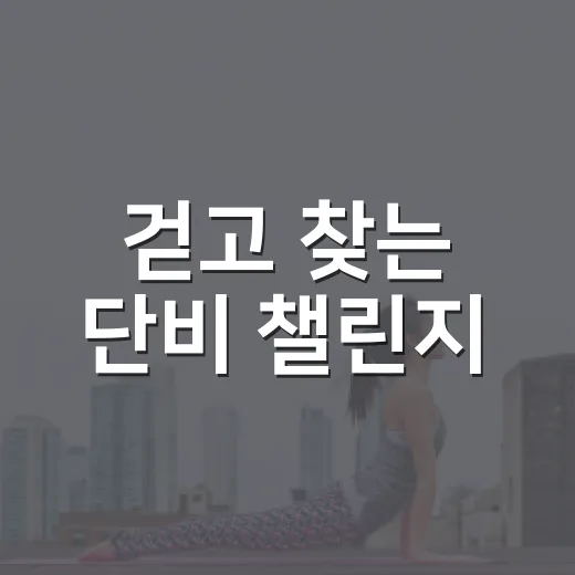걷고 찾는 단비 챌린지