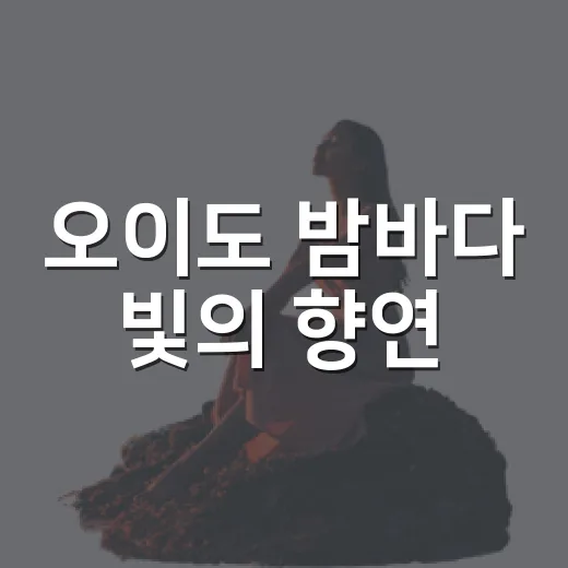 오이도 밤바다 빛의 향연