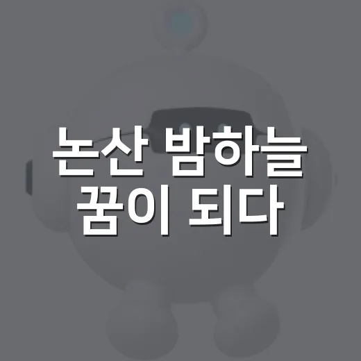 논산 밤하늘 꿈이 되다