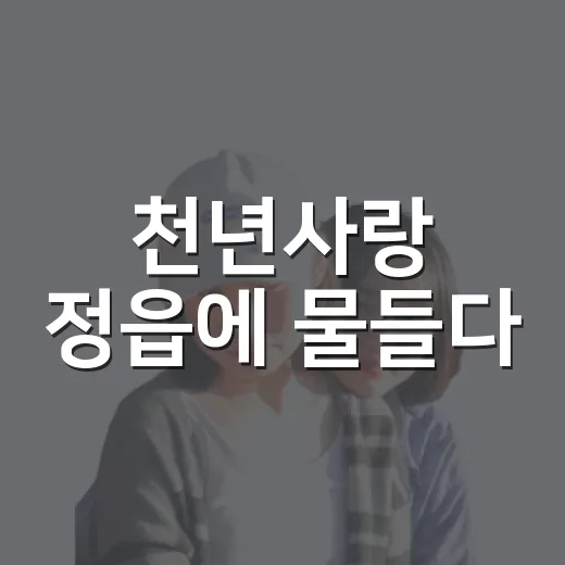 천년사랑 정읍에 물들다