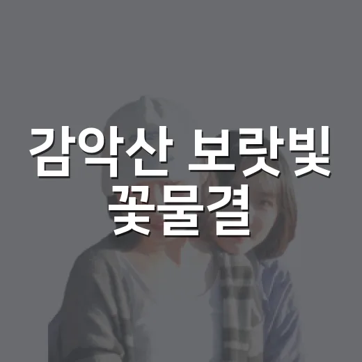 감악산 보랏빛 꽃물결