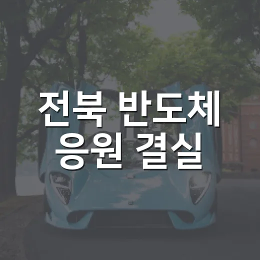 전북 반도체 응원 결실