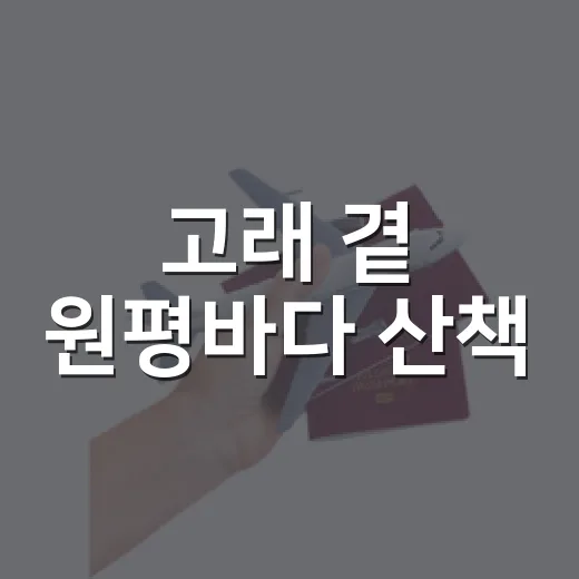 고래 곁 원평바다 산책