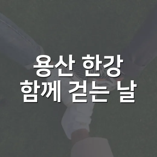 용산 한강 함께 걷는 날