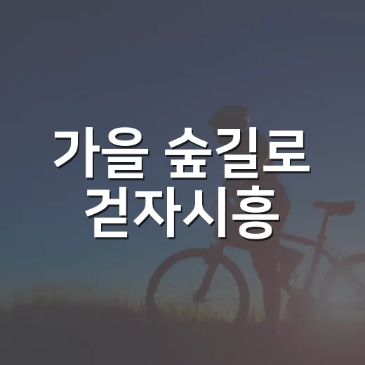가을 숲길로 걷자시흥