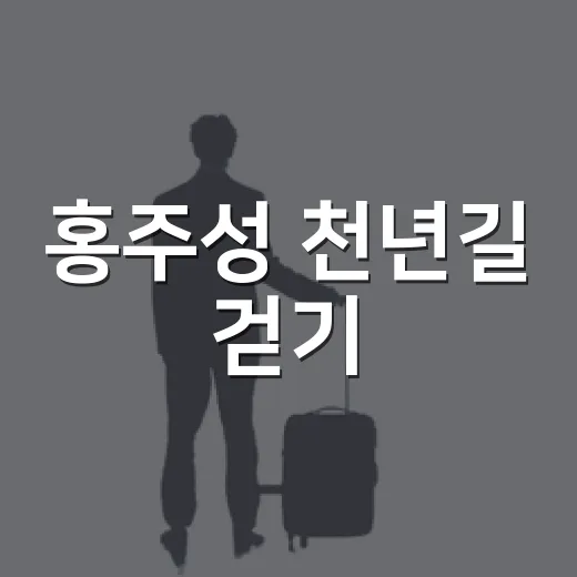 홍주성 천년길 걷기