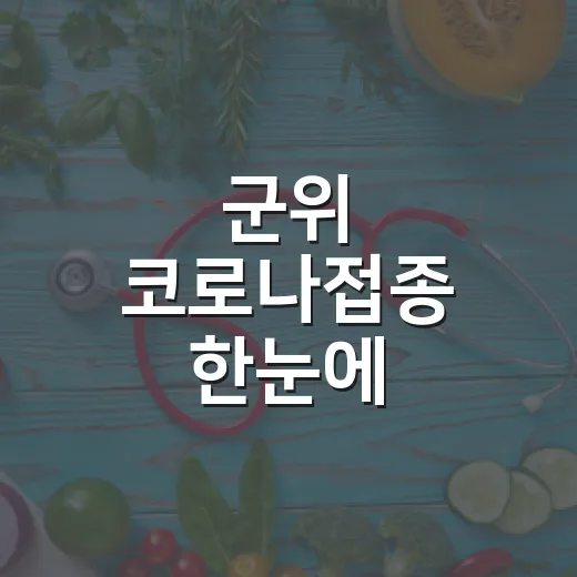 군위 코로나접종 한눈에