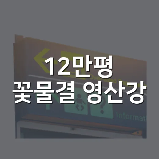 12만평 꽃물결 영산강