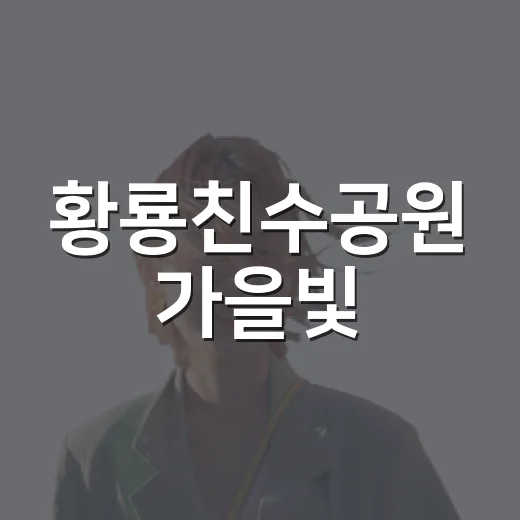 황룡친수공원 가을빛