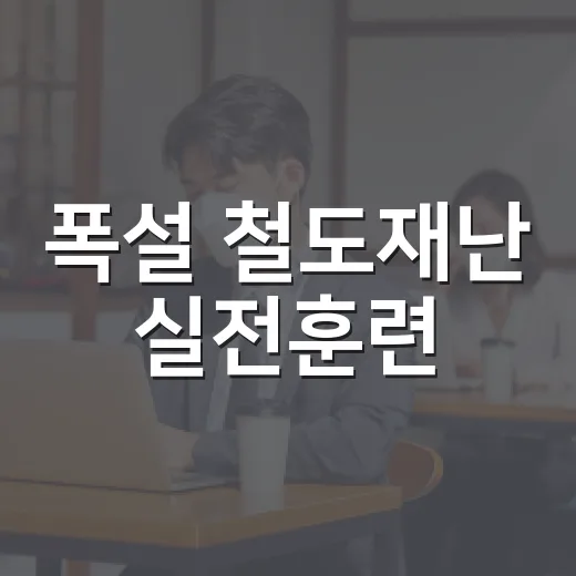 폭설 철도재난 실전훈련