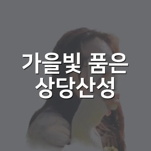 가을빛 품은 상당산성