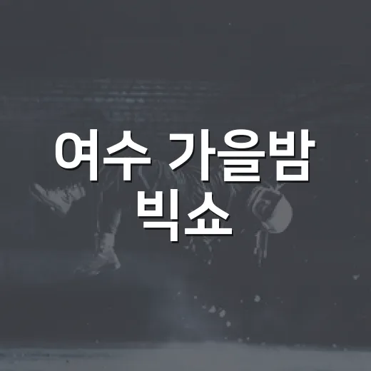 여수 가을밤 빅쇼