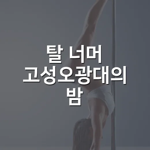 탈 너머 고성오광대의 밤