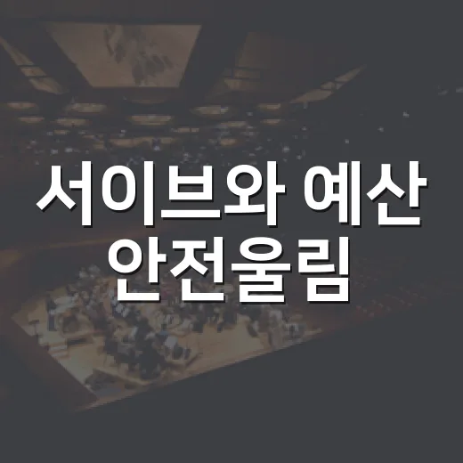 서이브와 예산 안전울림