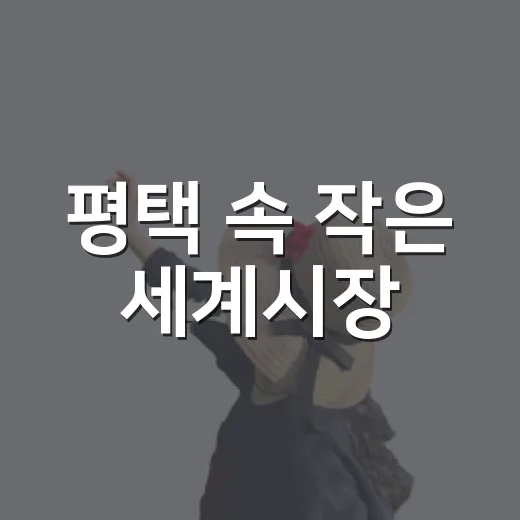 평택 속 작은 세계시장