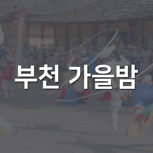 부천 가을밤, 시민이 빛났다