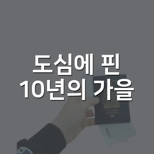 도심에 핀 10년의 가을