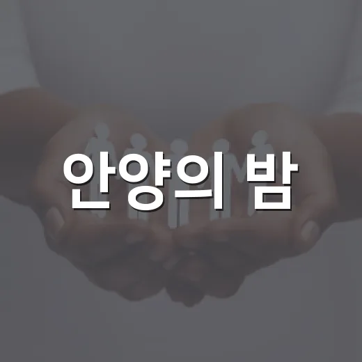 안양의 밤, 청춘은 보라