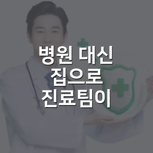 병원 대신 집으로 진료팀이