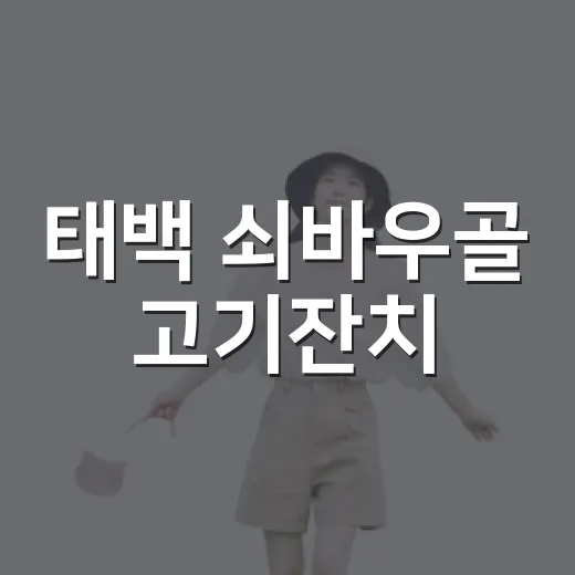 태백 쇠바우골 고기잔치