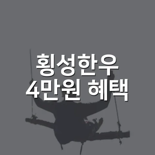 횡성한우 4만원 혜택