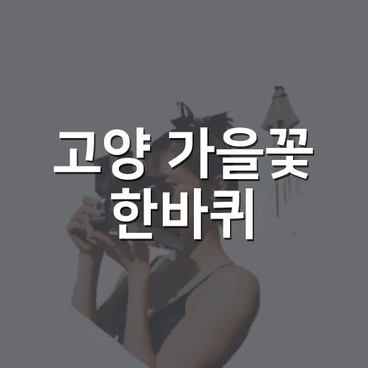 고양 가을꽃 한바퀴