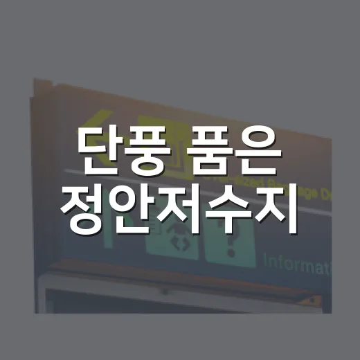 단풍 품은 정안저수지