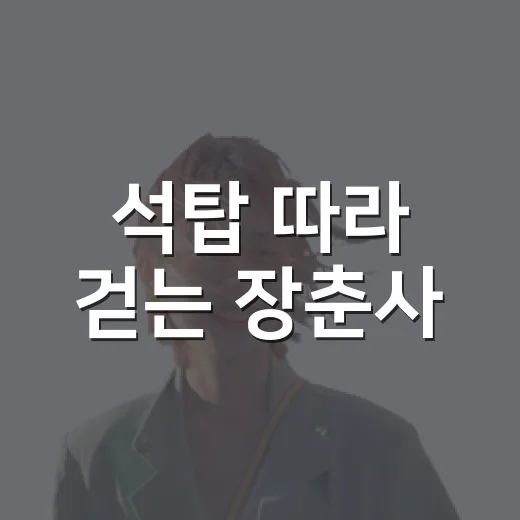 석탑 따라 걷는 장춘사