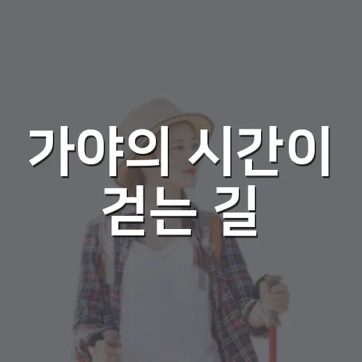 가야의 시간이 걷는 길